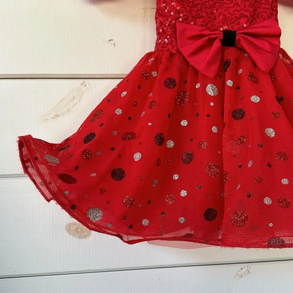 Weissman Showtime A Bluebird On Your Windowsill Dance Costume SC Red Polka Dot